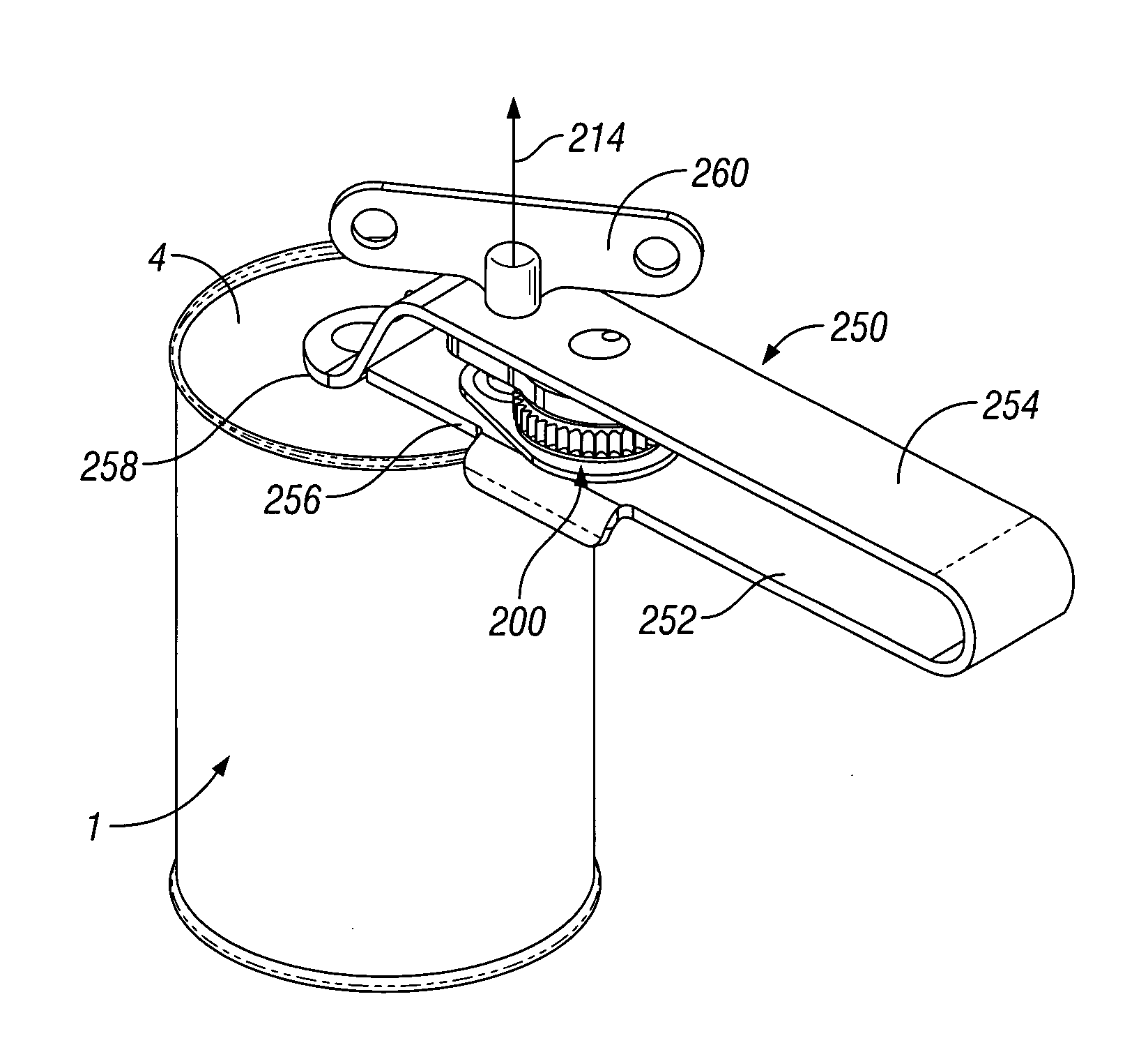 Mechanism for can opener