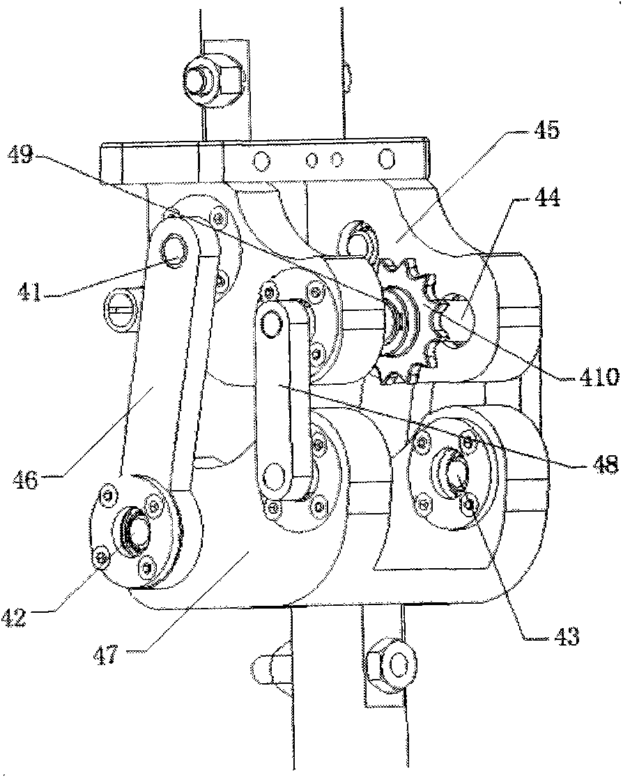 Two-leg robot leg mechanism based on driving of artificial muscles