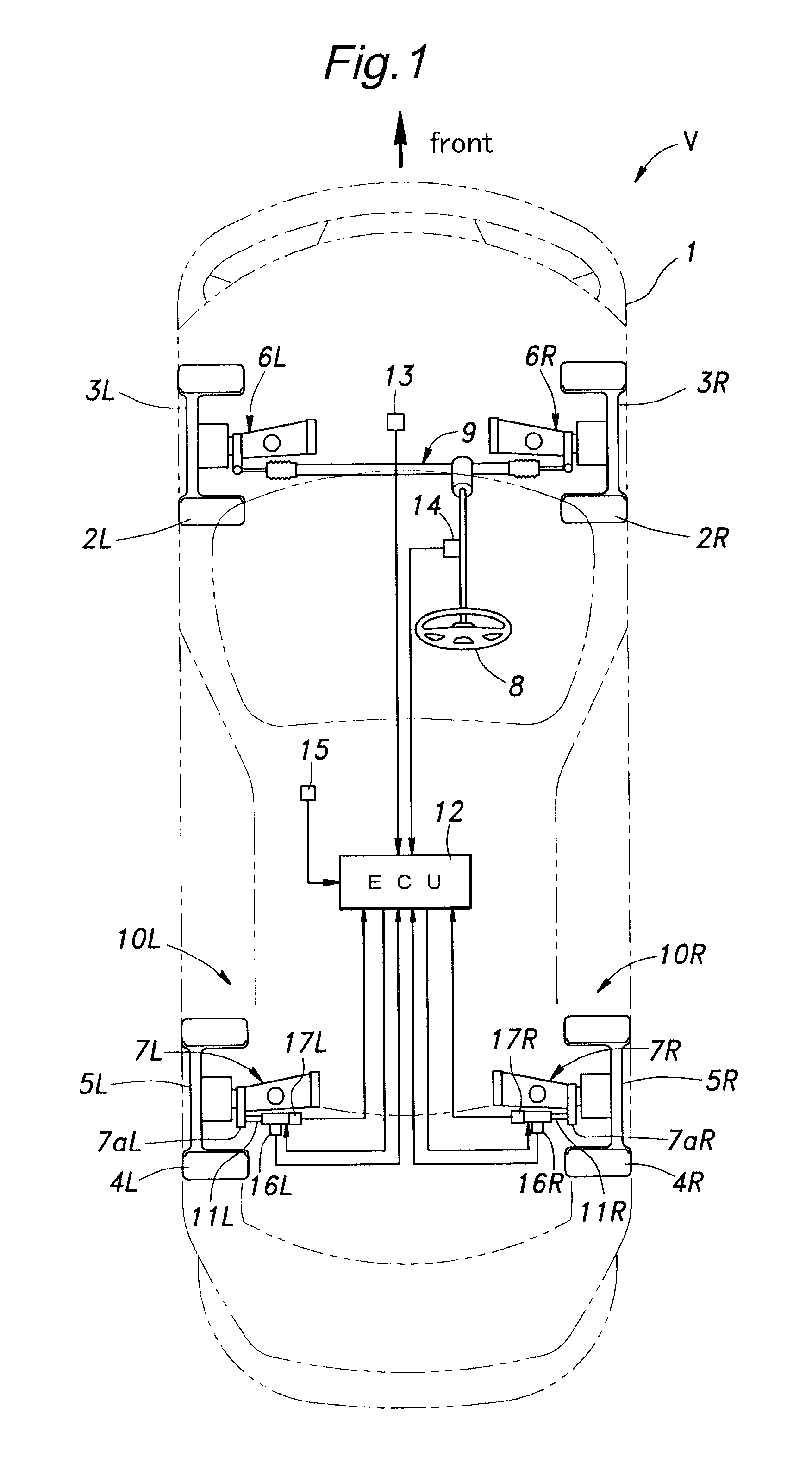 Rear wheel toe angle control device and method for calibrating a reference position of an electric actuator in a rear wheel toe angle control device