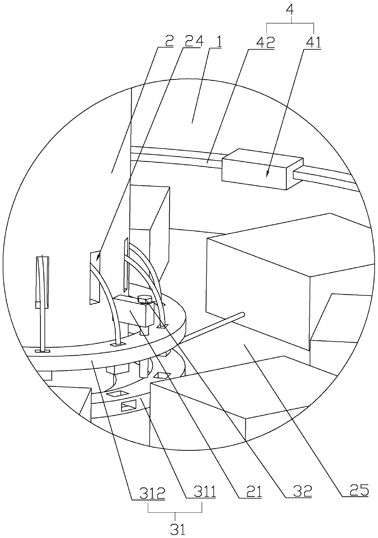 Cabinet with rotatable interlayer