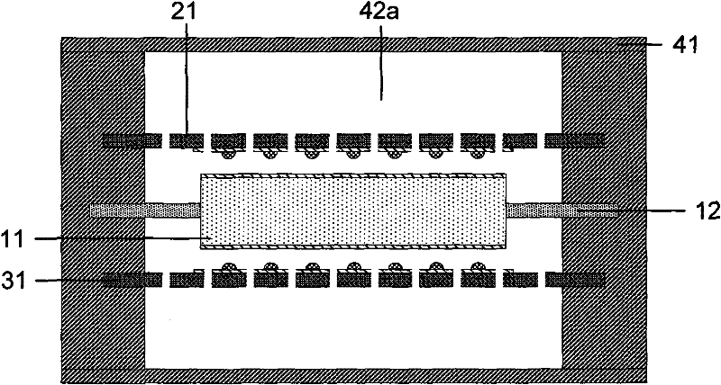 Capacitive acceleration sensor with acoustic cavity