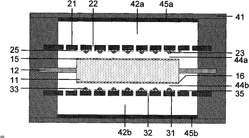 Capacitive acceleration sensor with acoustic cavity