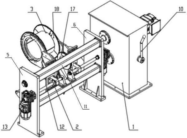 Winding device of amorphous three-dimensional wound core transformer wire foil integrated winding machine and operation method of winding device