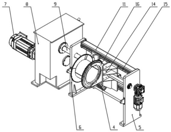 Winding device of amorphous three-dimensional wound core transformer wire foil integrated winding machine and operation method of winding device