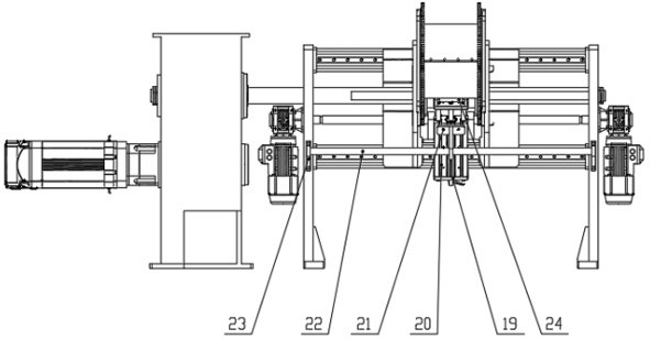 Winding device of amorphous three-dimensional wound core transformer wire foil integrated winding machine and operation method of winding device