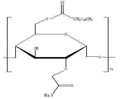 Carboxymethyl starch stearate and its preparation method