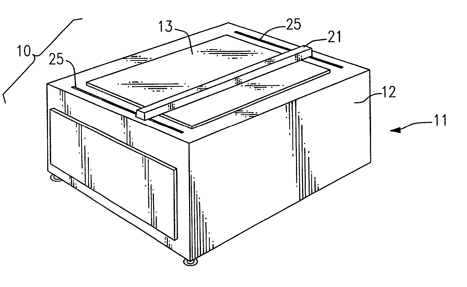 High resolution sheet metal scanner with independent tracking light source