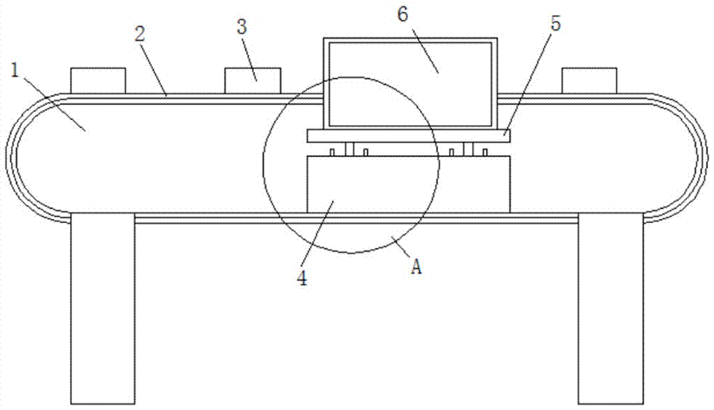 Detection device on production line of electric energy meter