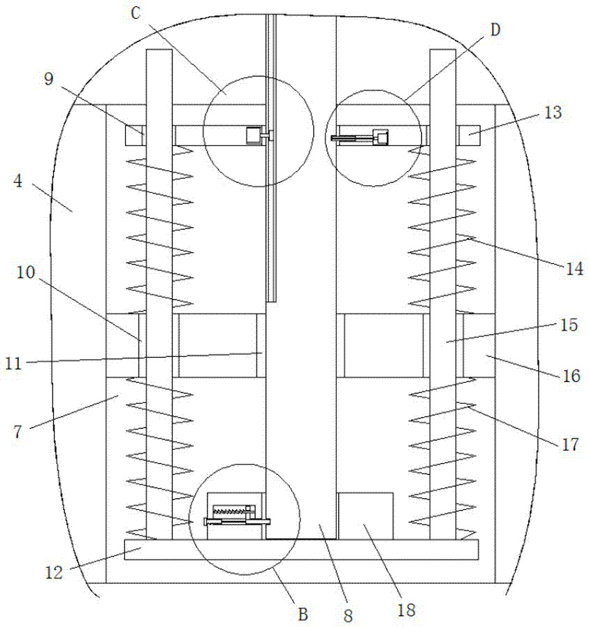 Detection device on production line of electric energy meter