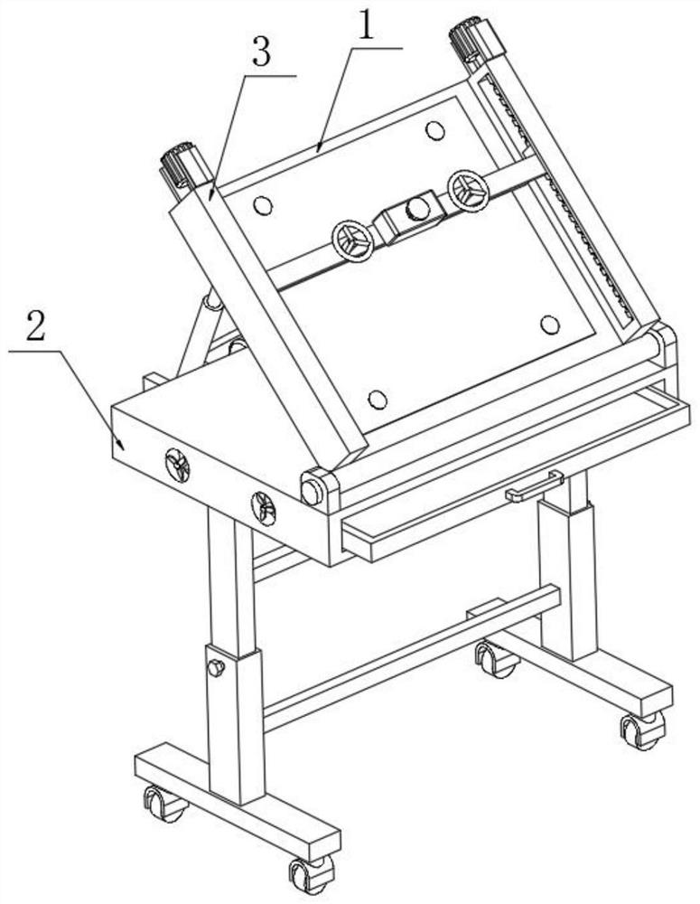 Writing table for graphic design illustration