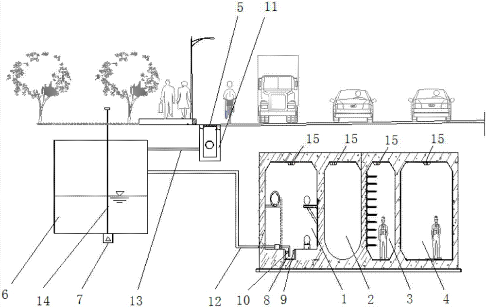 Utilization system for leaking water of utility tunnel