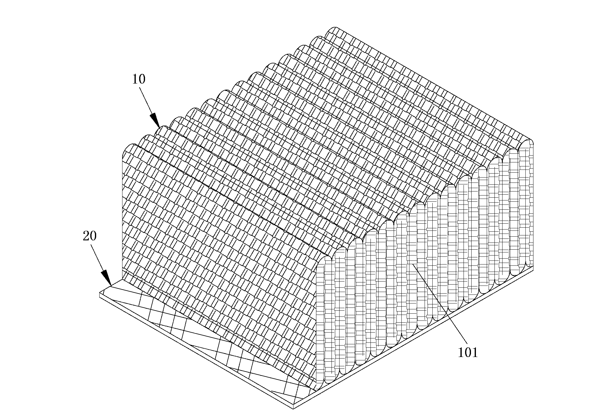 Electrostatic adsorption type upright cellucotton molding method