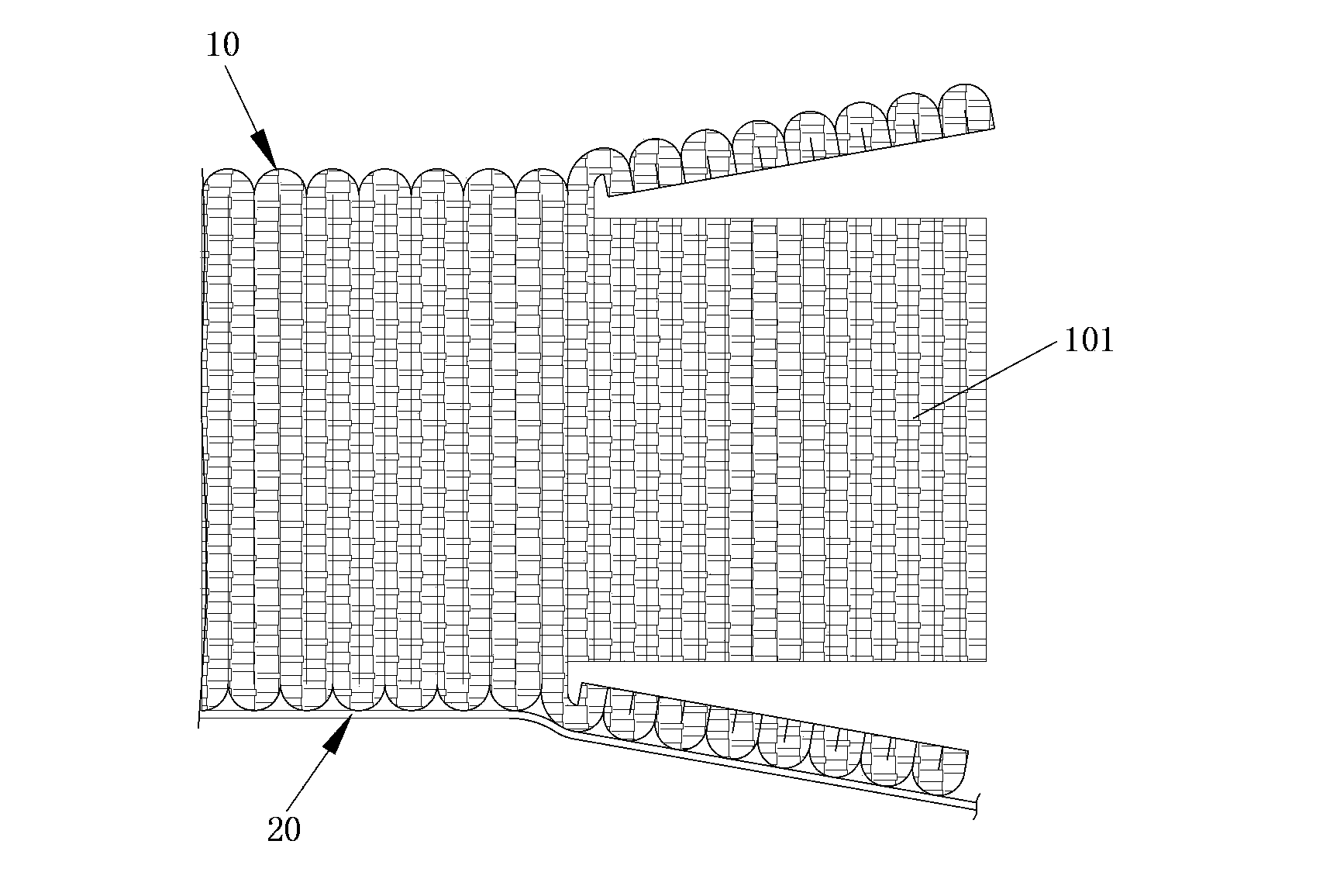 Electrostatic adsorption type upright cellucotton molding method