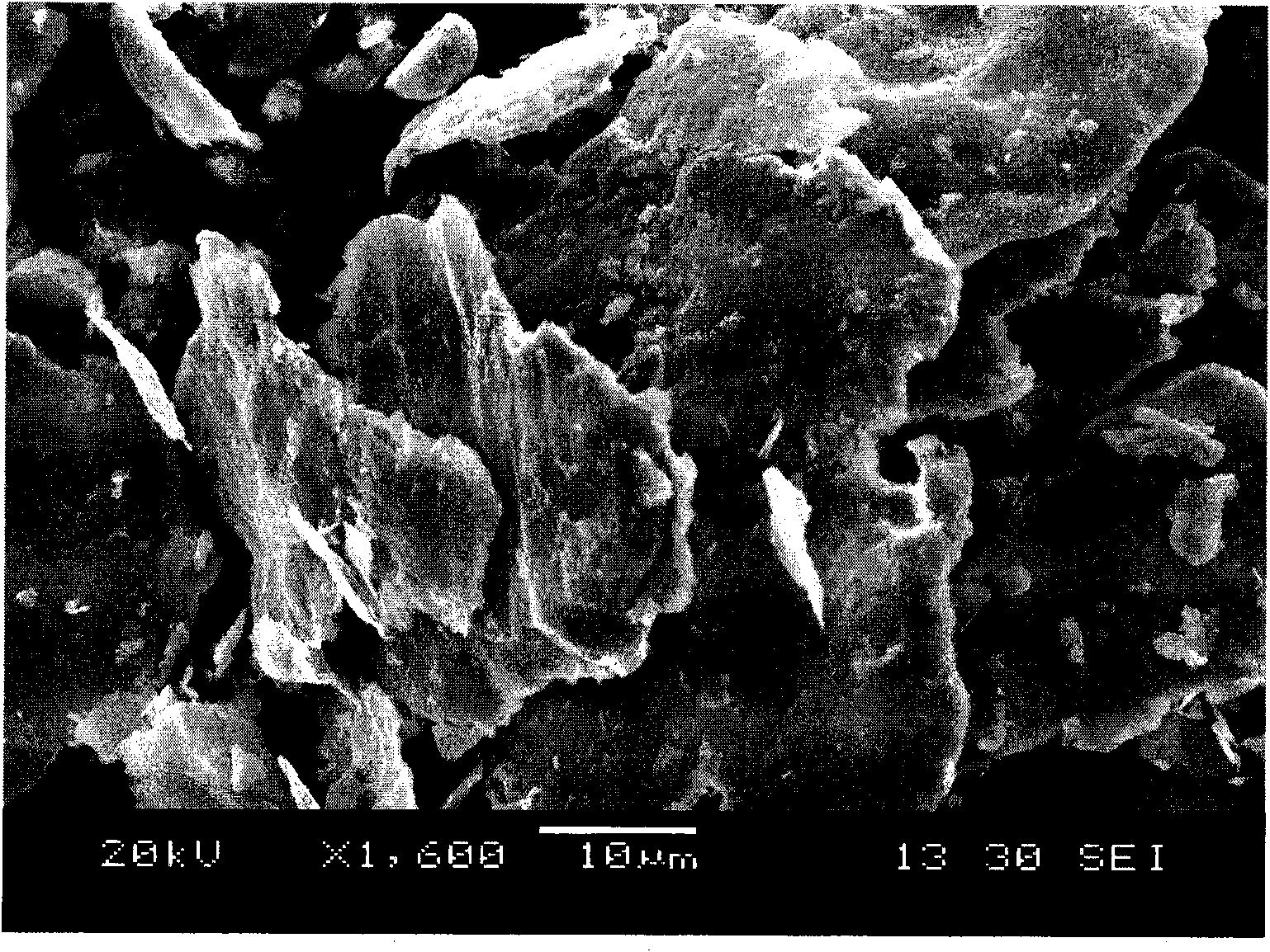 Flat amorphous alloy powder and electromagnetic wave absorber containing same