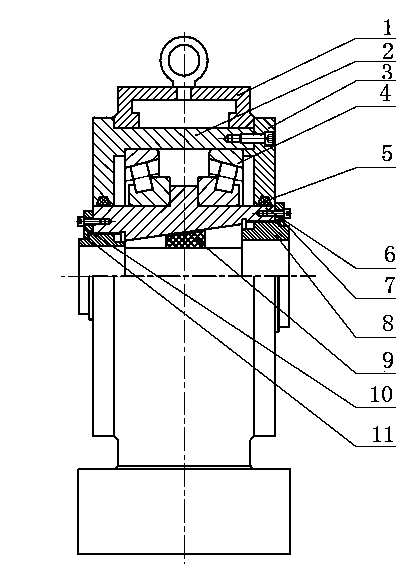 Manufacturing method for pulling boring machine boring rod central frame