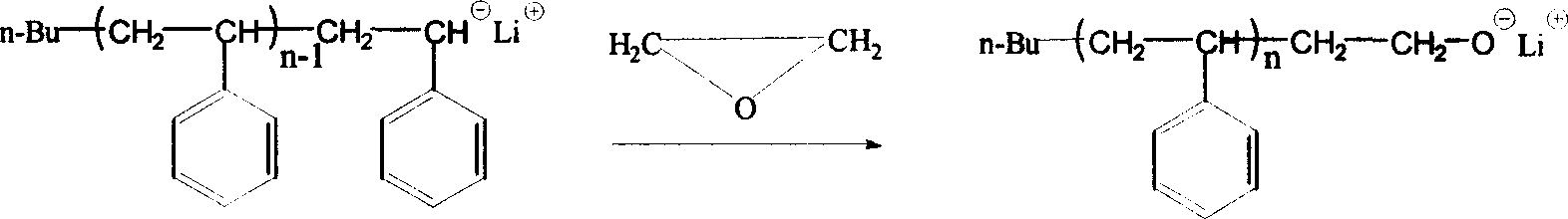 Method of synthesizing macromolecule monomer based on P-vinylbenzene sulfuryl chloride end sealing agent