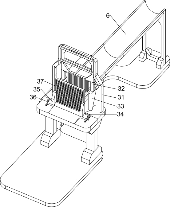 Device for conveniently cutting radish to small strips