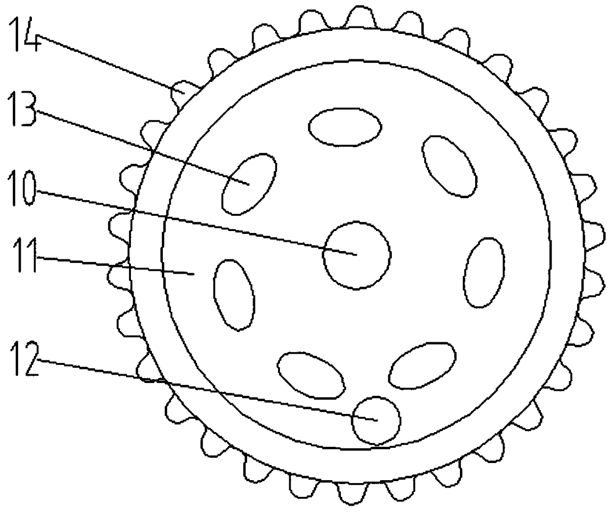 Foodstuff high-efficient stirring device