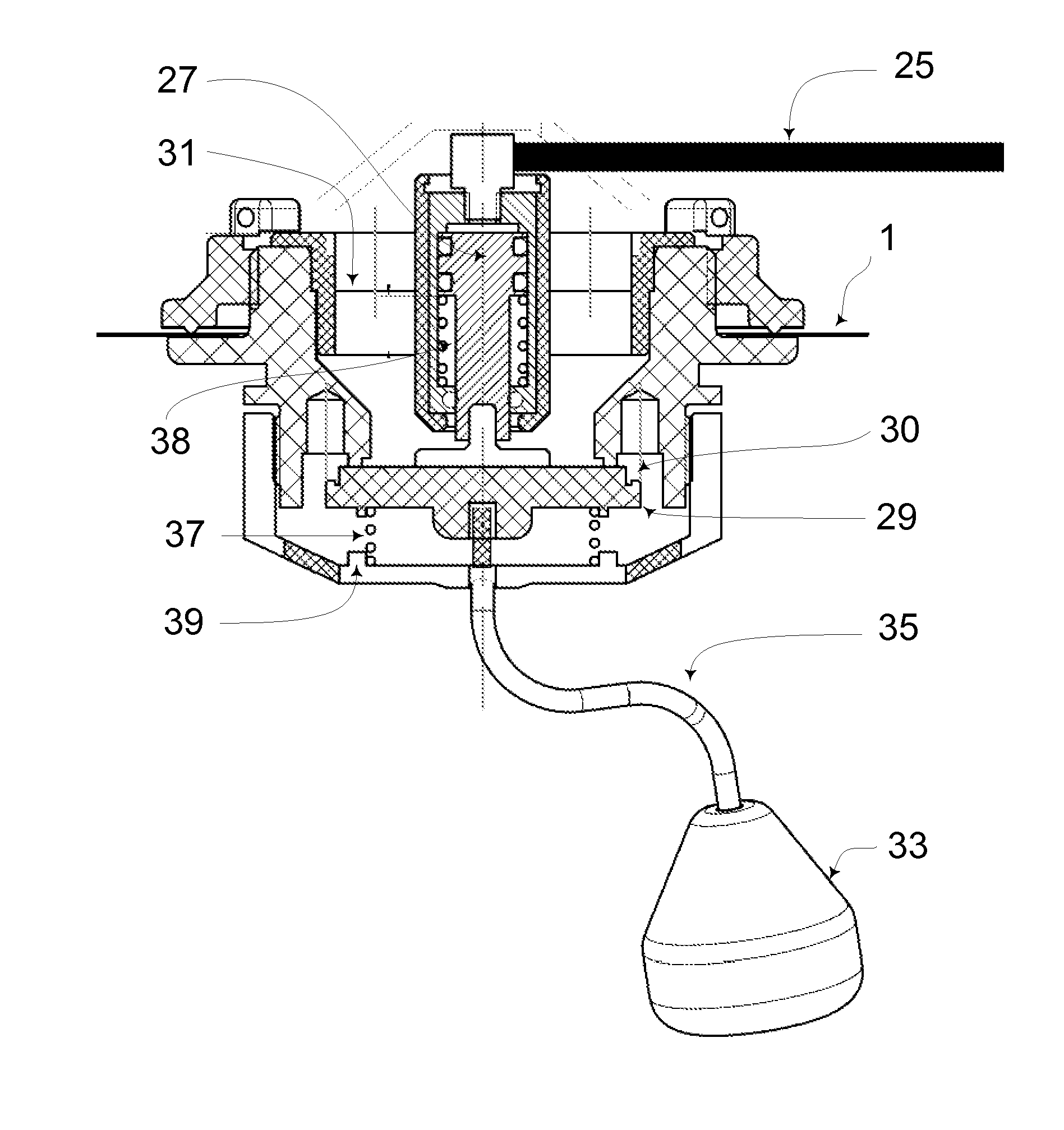 Vent Valve for Diver's Buoyancy Compensator