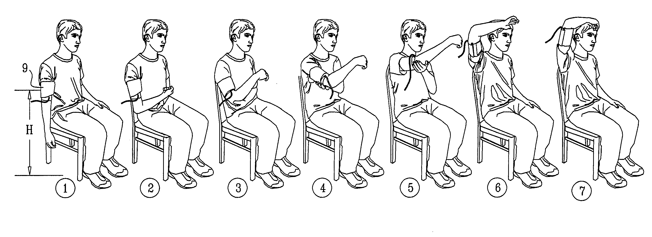 Determination of physiological parameters using repeated blood pressure measurements