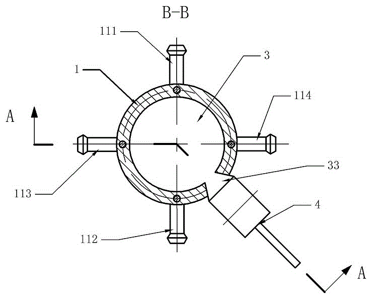 Sliding rod type switch for fuel machine