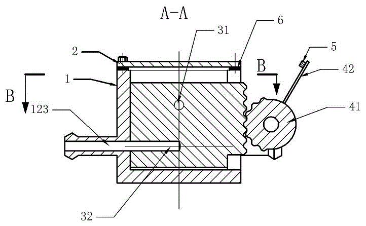 Sliding rod type switch for fuel machine