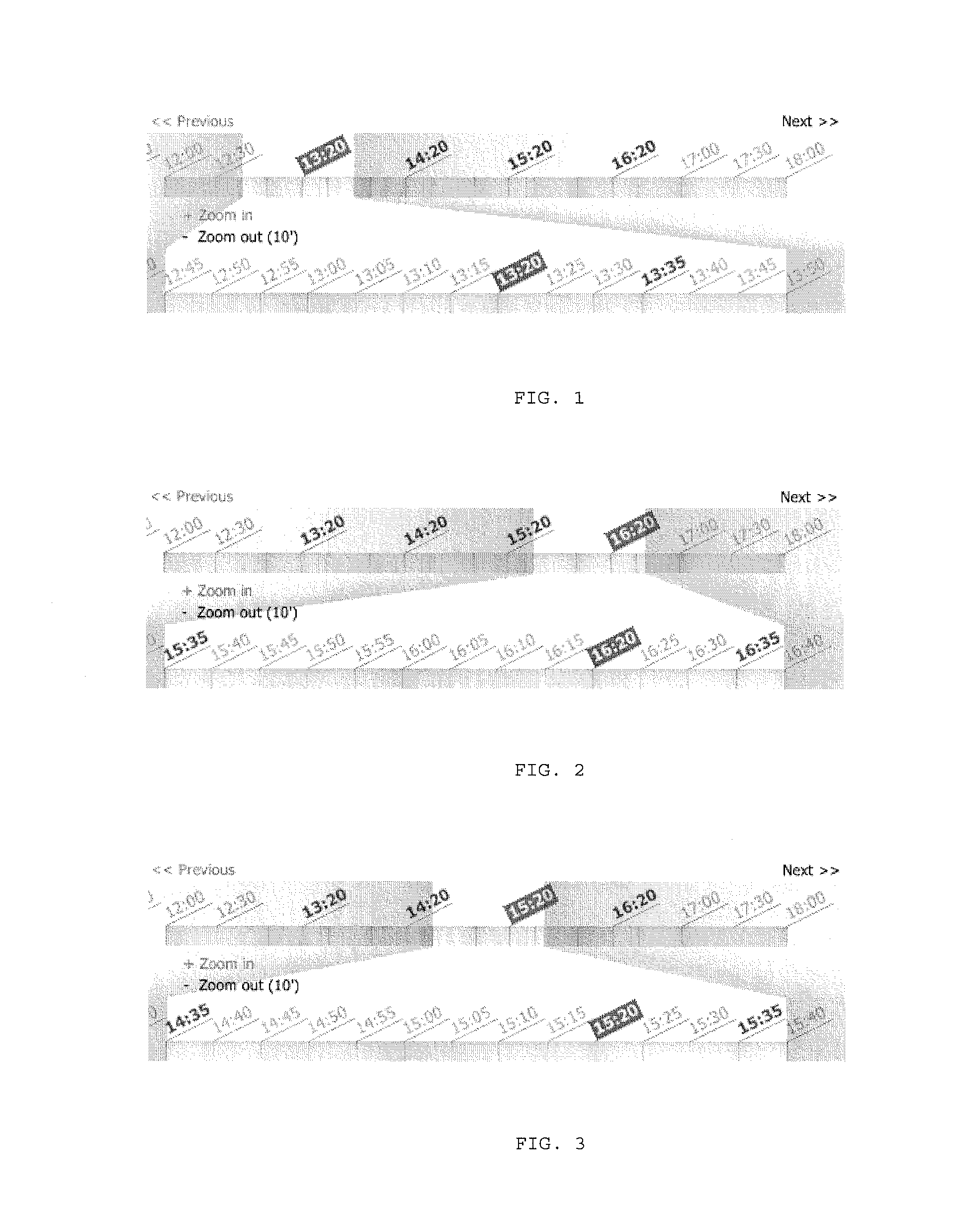 User Interface for Appointment Scheduling System Showing Appointment Solutions Within a Day