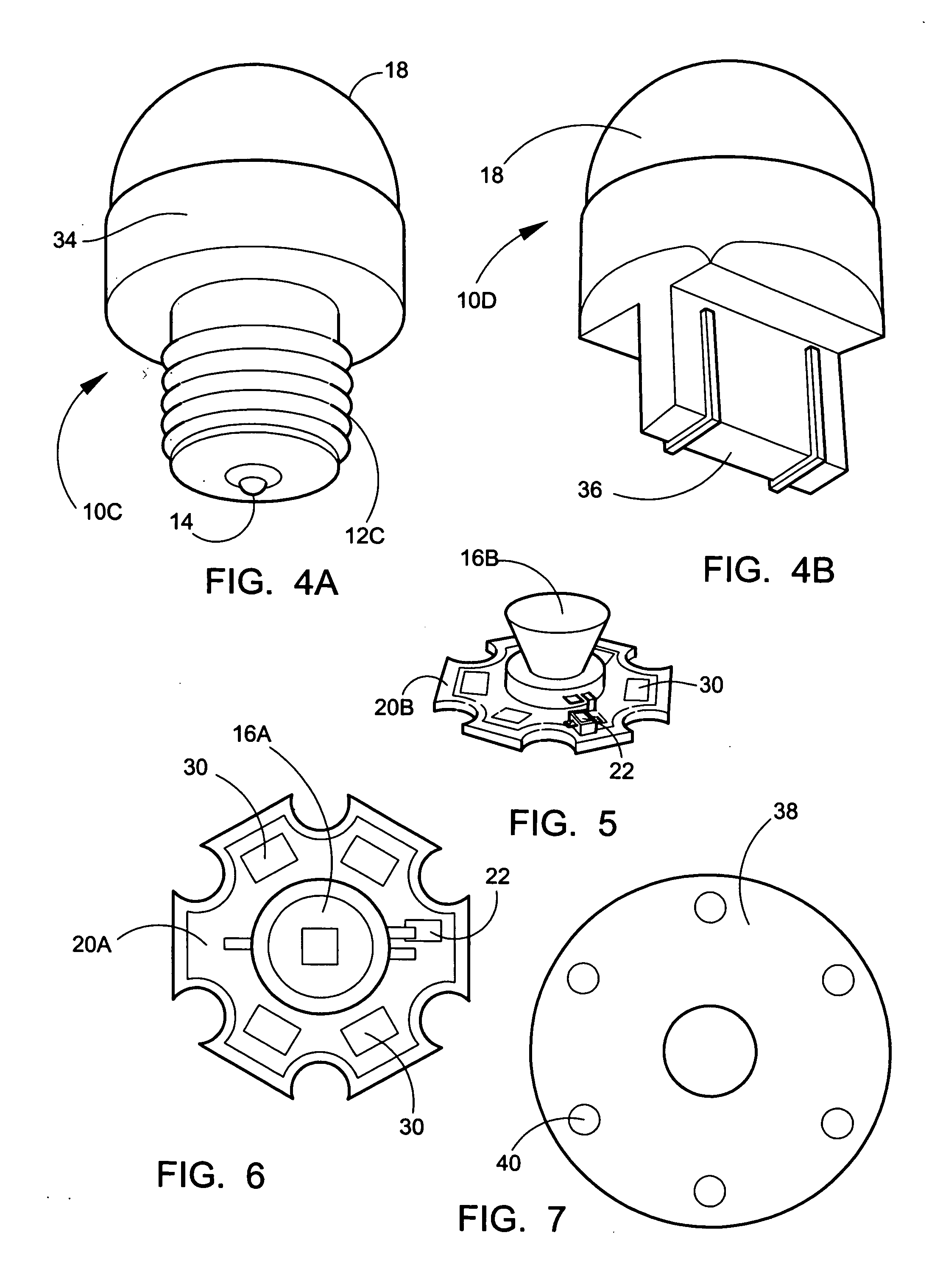 Sealed LED light bulb