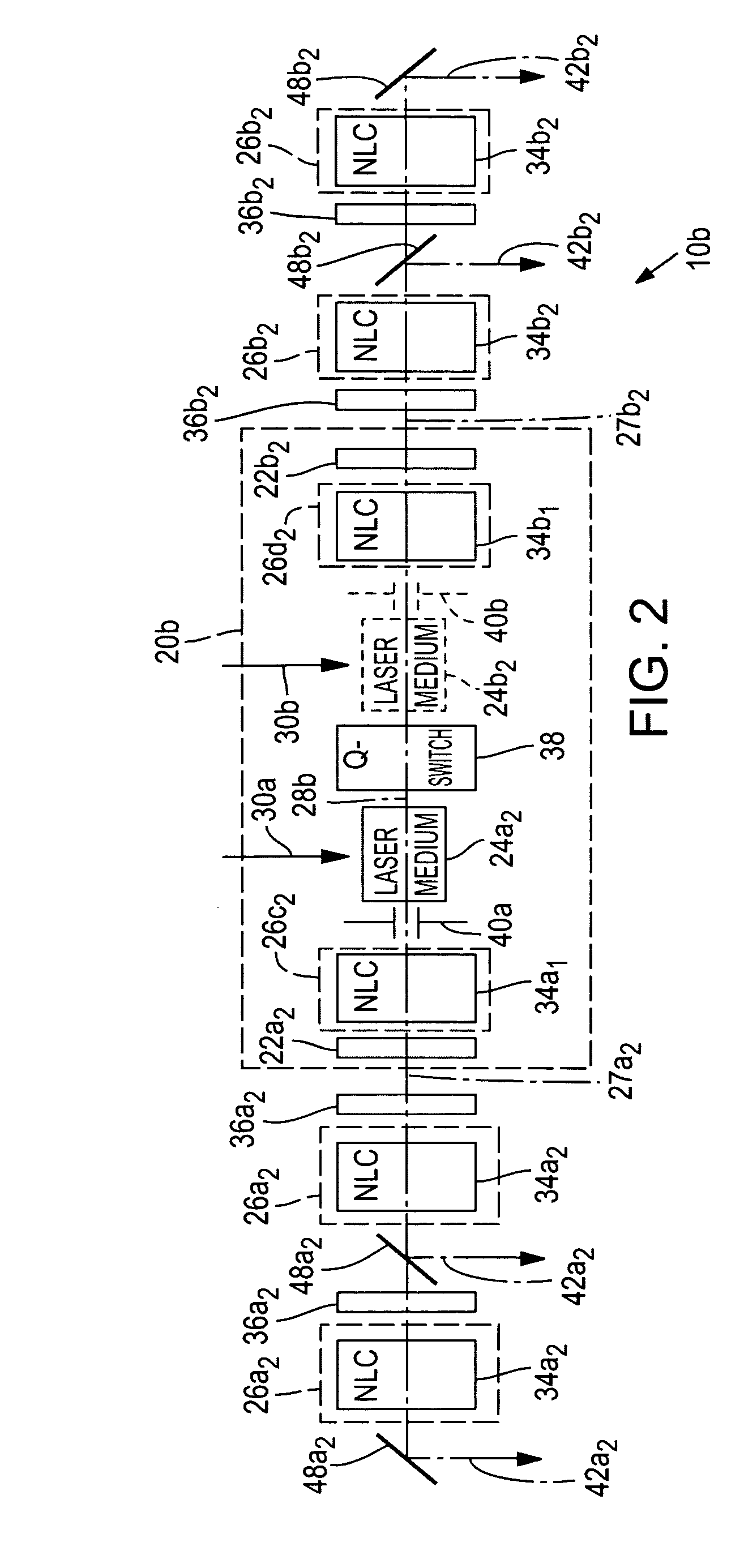 Multi-output harmonic laser and methods employing same