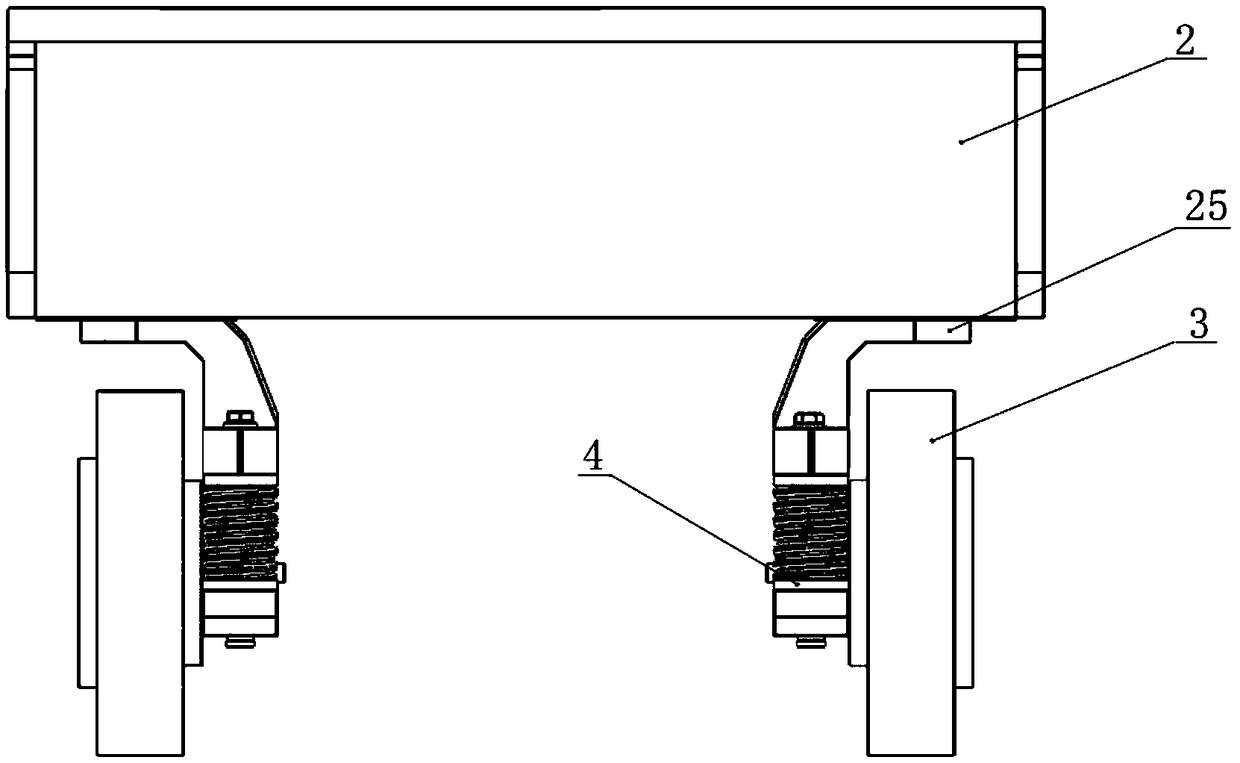 Omni-directional moving chassis of wheeled robot