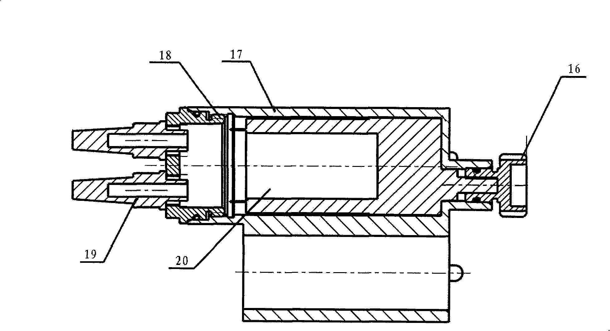 Sweeper for dredging underground pipeline