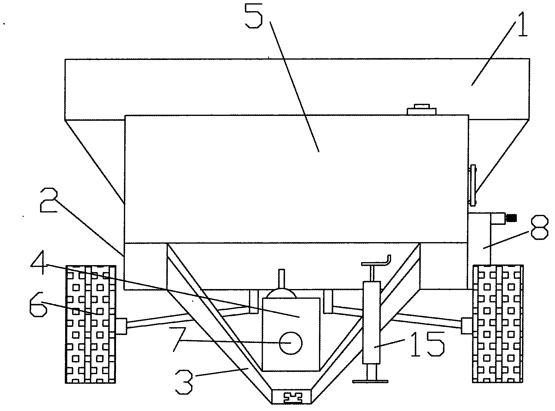 Fertilizer spreading machine