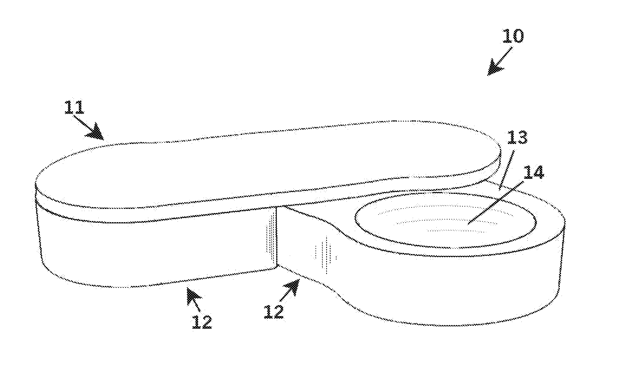 Contact lens case - single hand operation