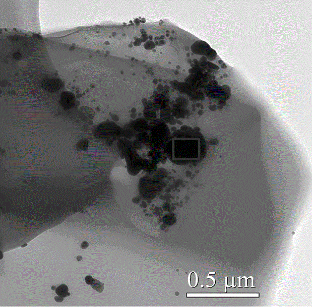 Method for preparing graphene/silver/methionine copper nano-aggregates