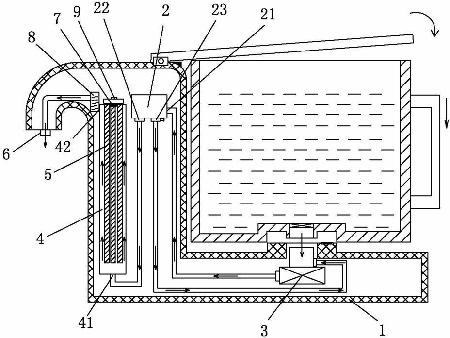 Water boiling device with instant heating type water boiling chamber