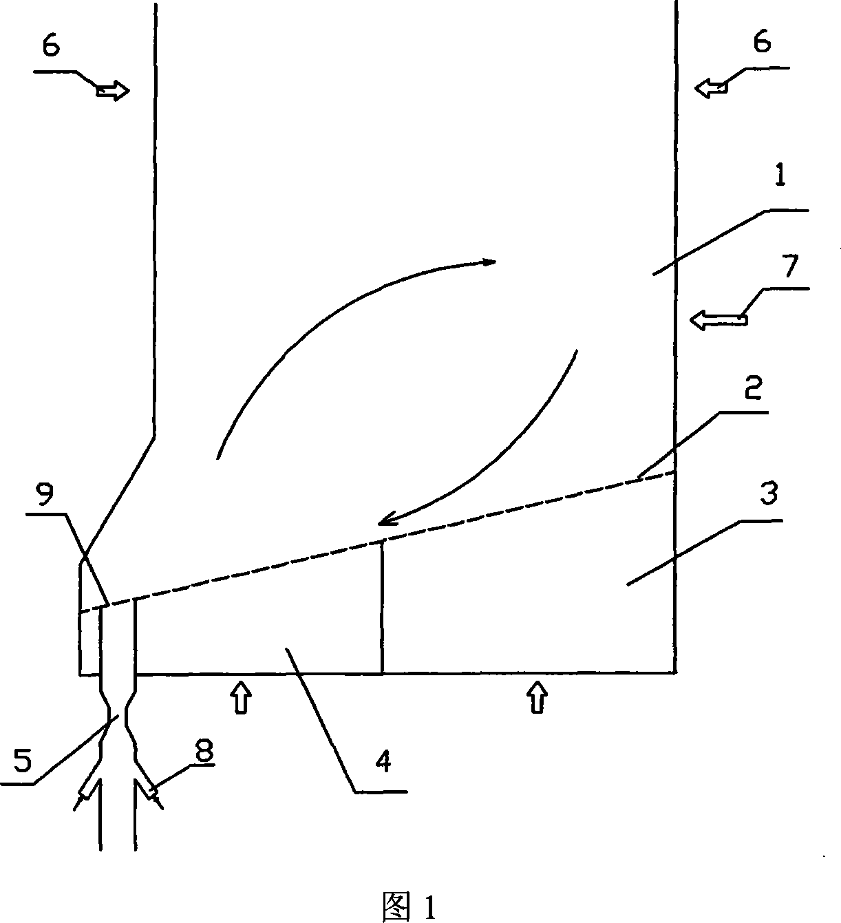 High temperature fluidized bed combustion device