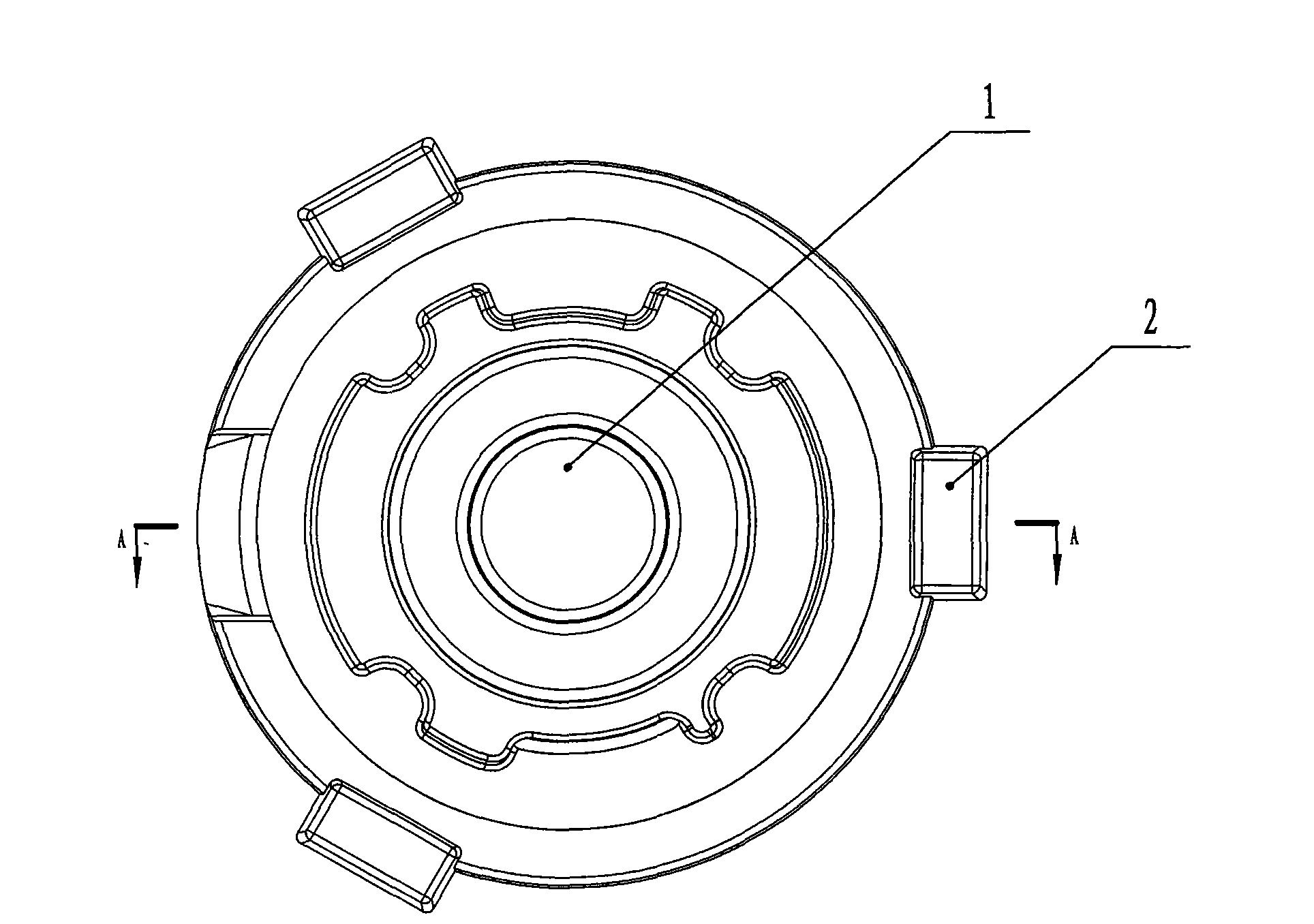 Casting method of movable and fixed vortex casting pieces of compressor