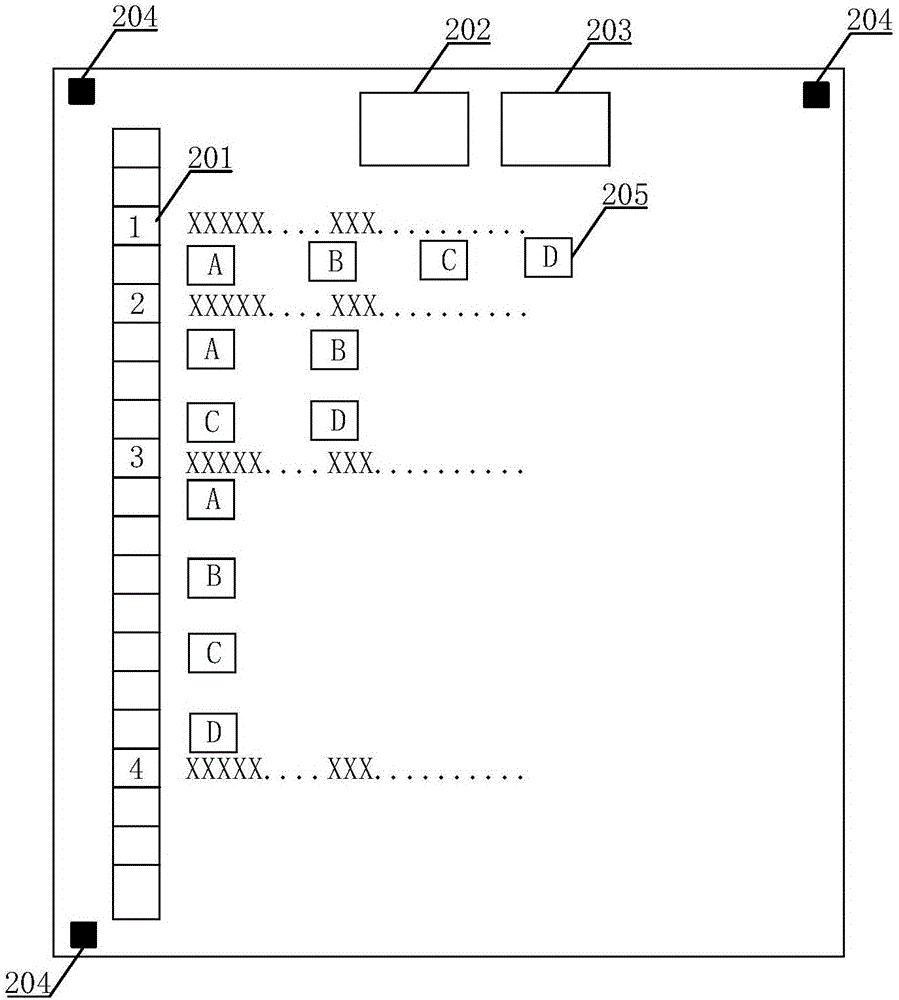 Automatic reading and amending method for homework and exercise books