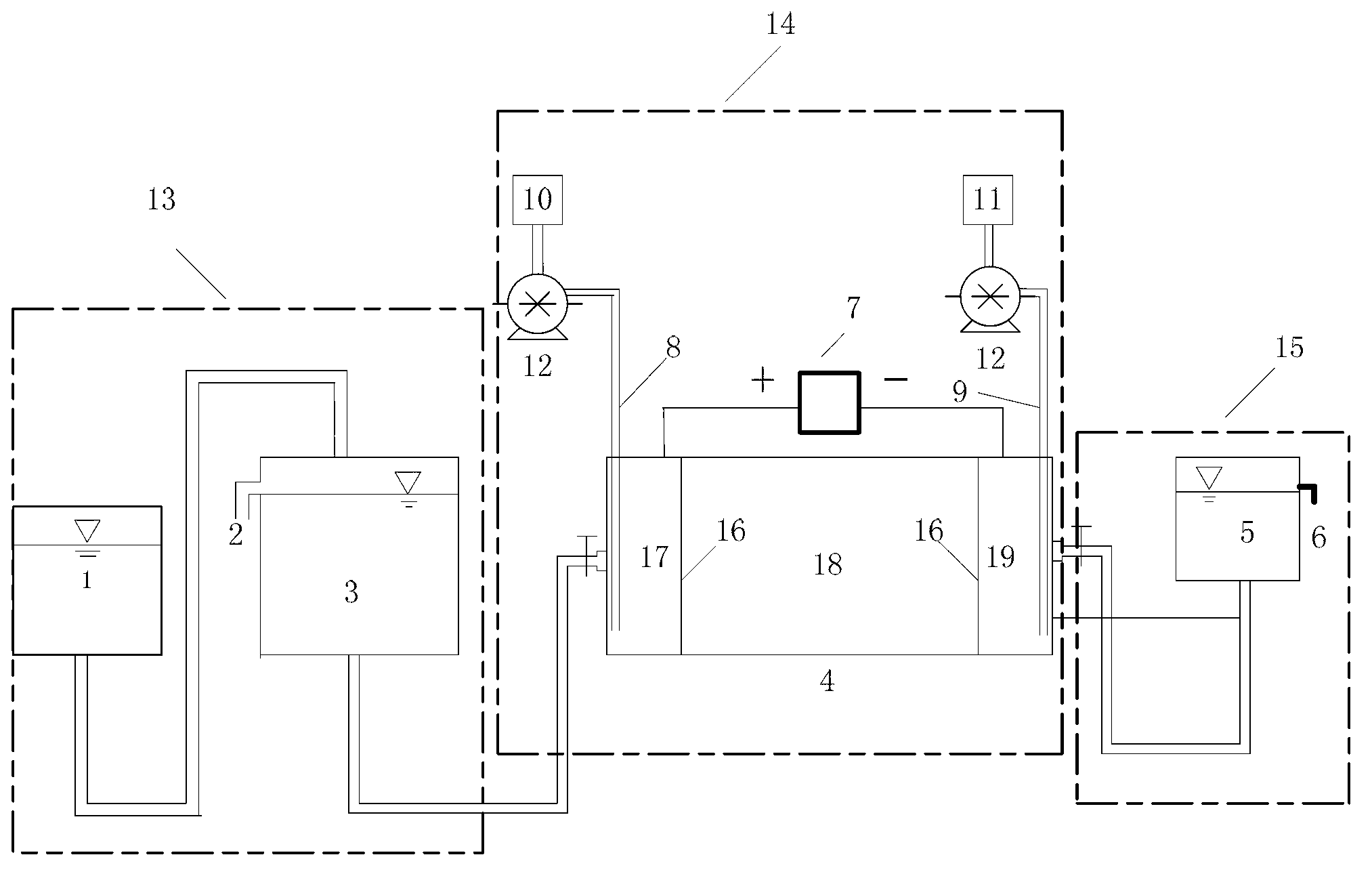 Device and method for repairing chromium contaminated underground water through electromotive force