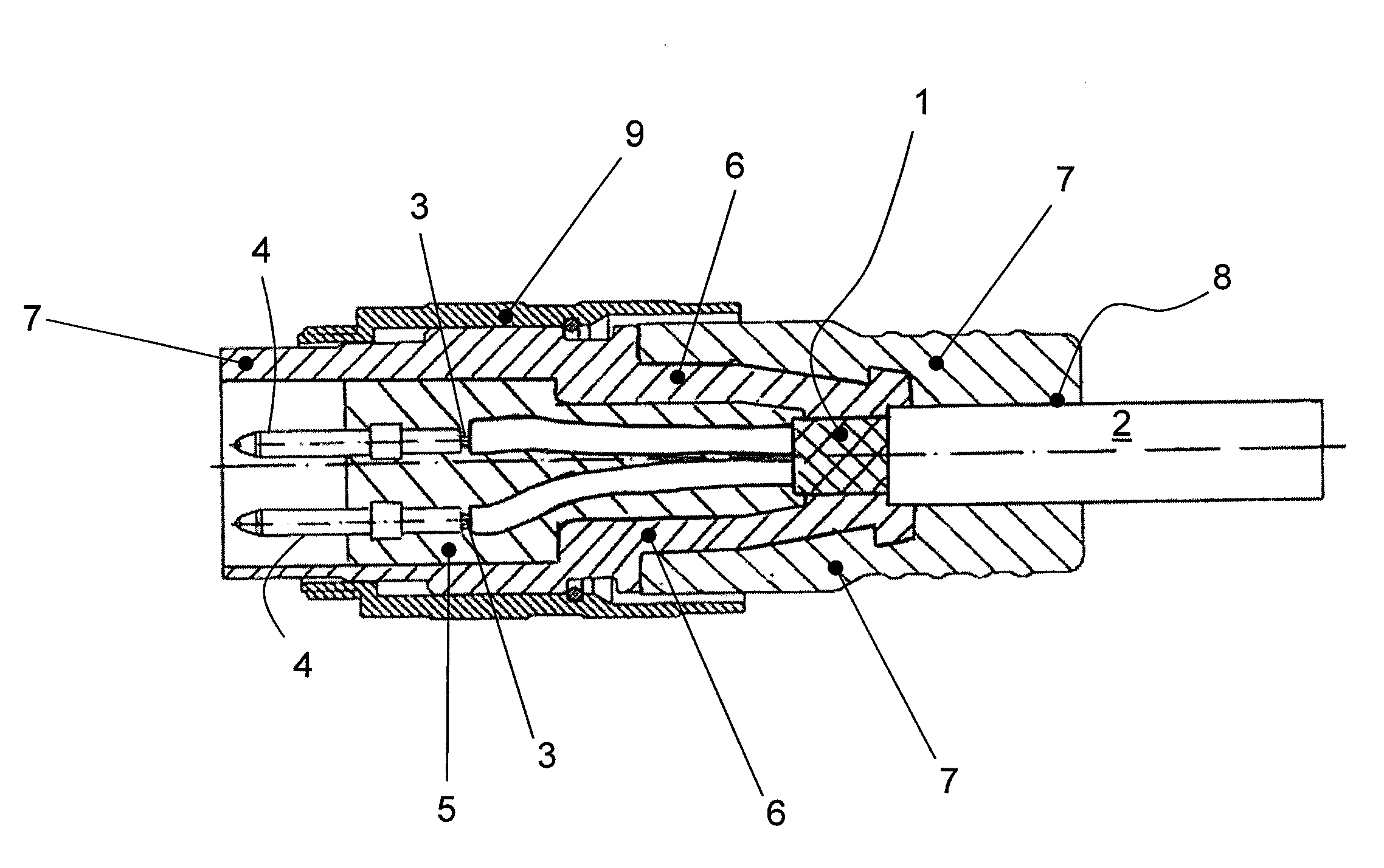 Method for producing an electric interface and interface