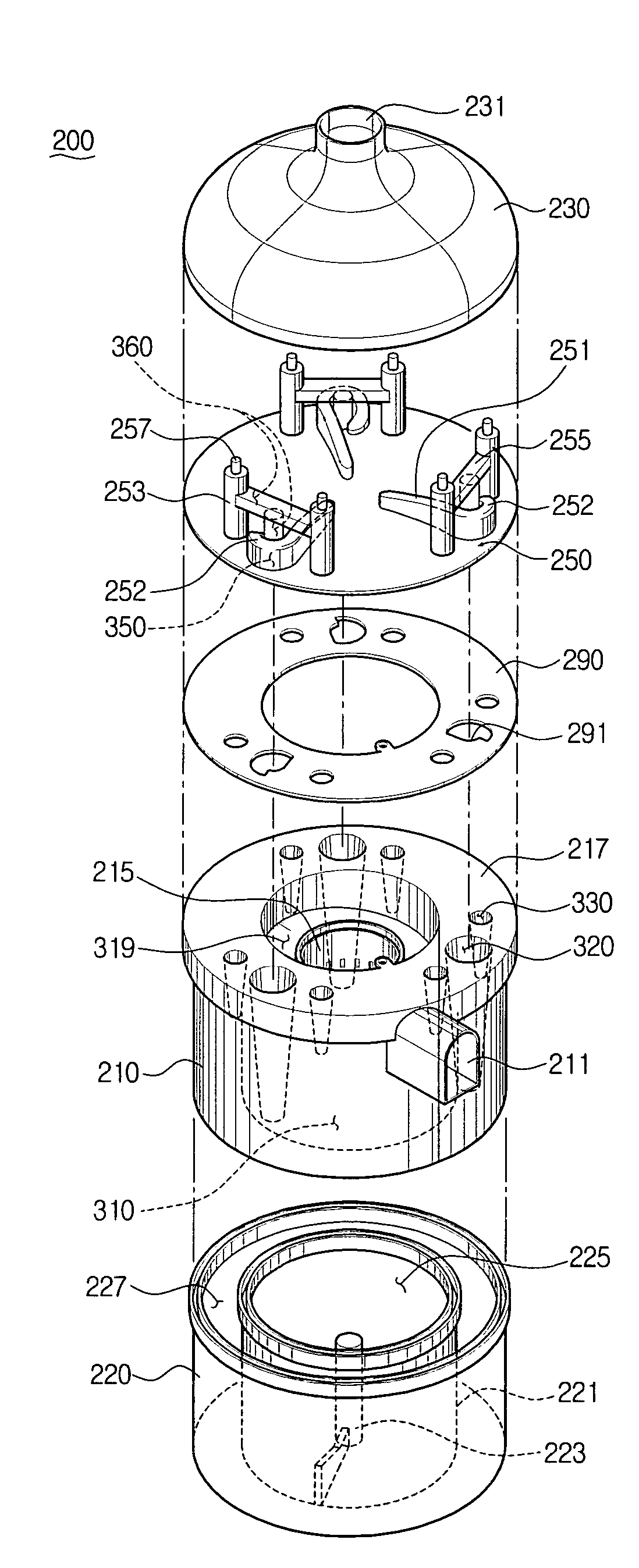 Cyclone dust separating apparatus for vacuum cleaner and vacuum cleaner having the same