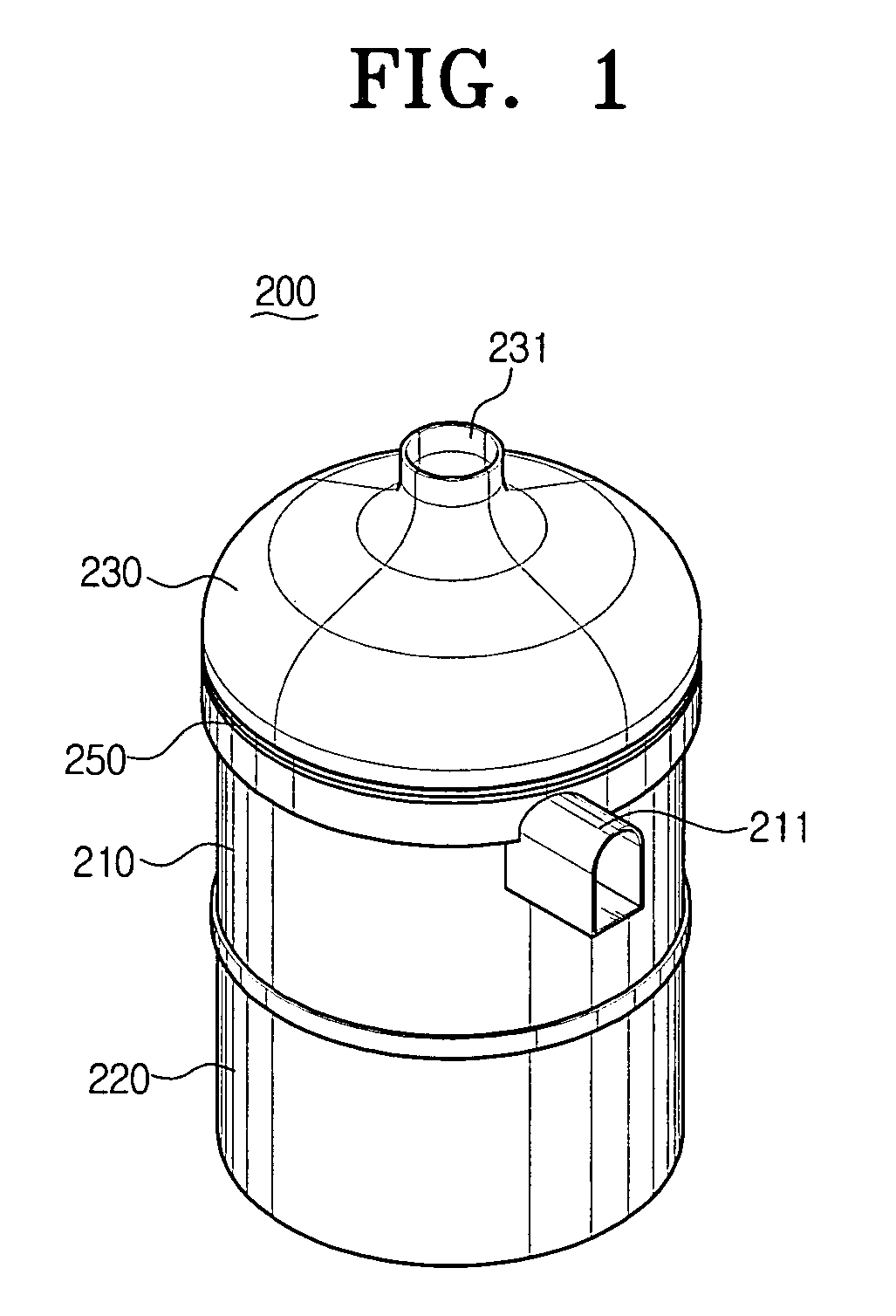 Cyclone dust separating apparatus for vacuum cleaner and vacuum cleaner having the same