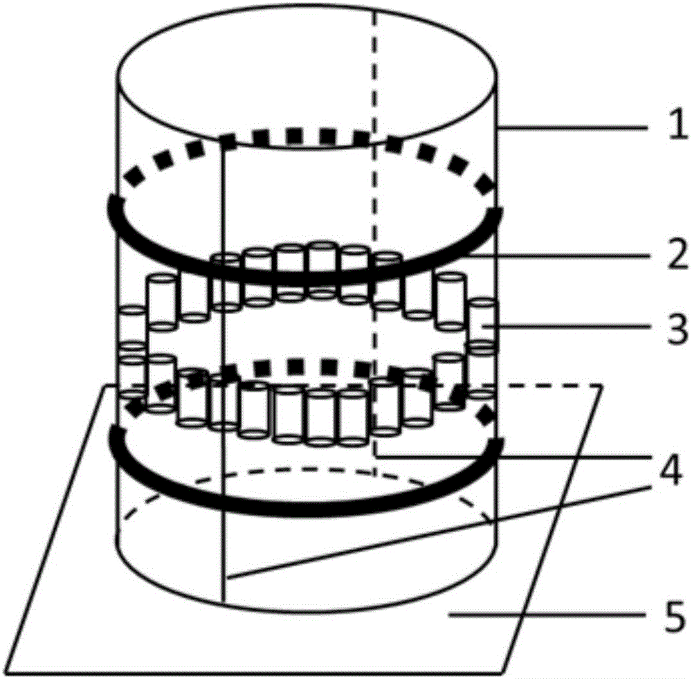 Plant rhizosphere and non-rhizosphere soil sampling device and sampling method