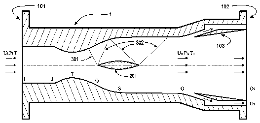 Supersonic-speed high-pressure throttling condensing device