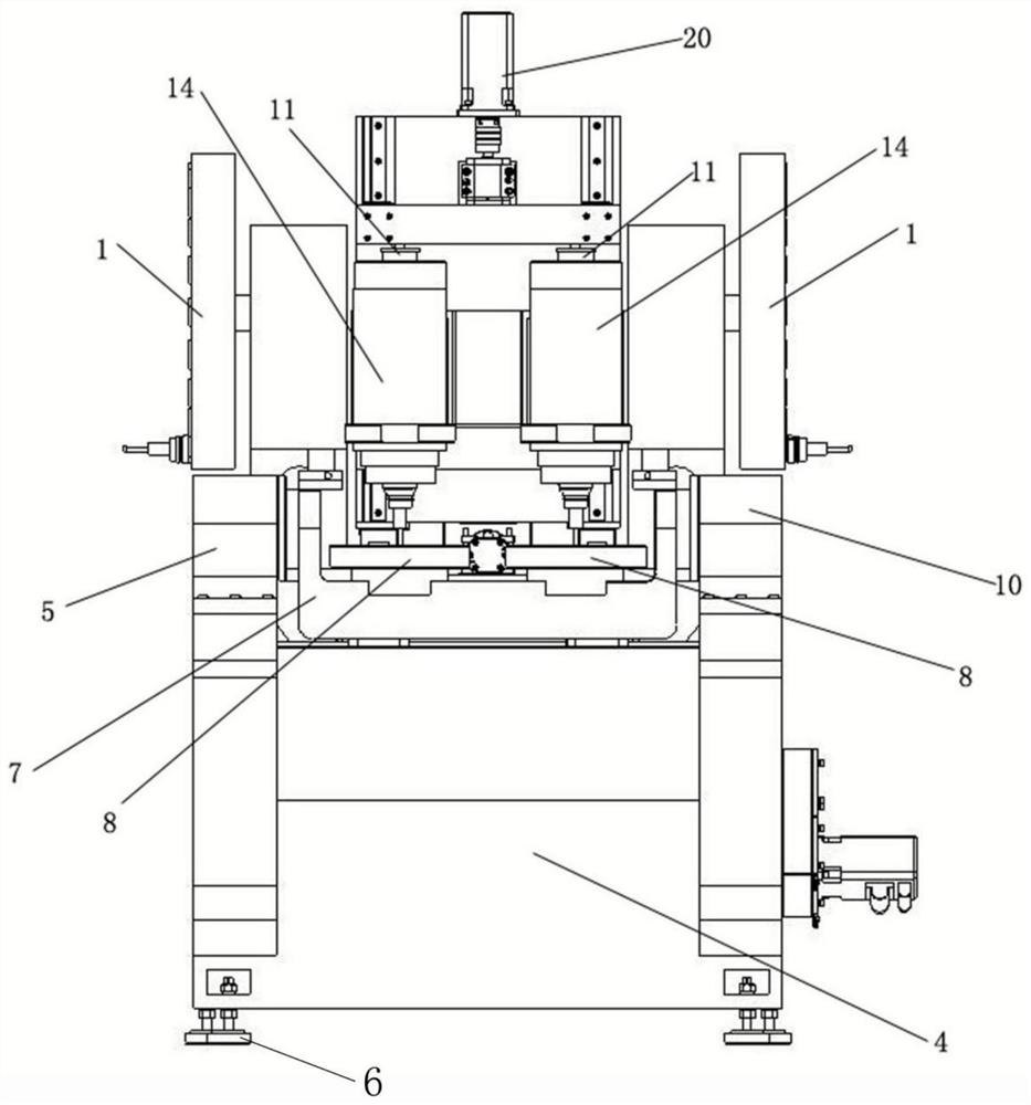 A five-axis linkage CNC machine tool