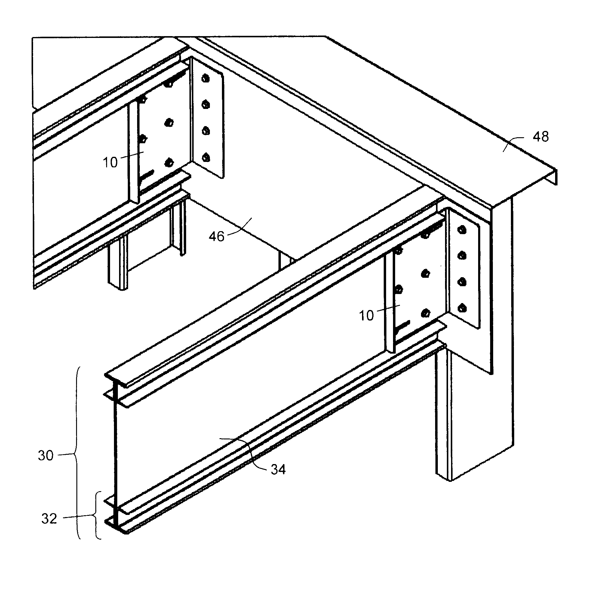 Adjustable floor to wall connectors for use with bottom chord and web bearing joists