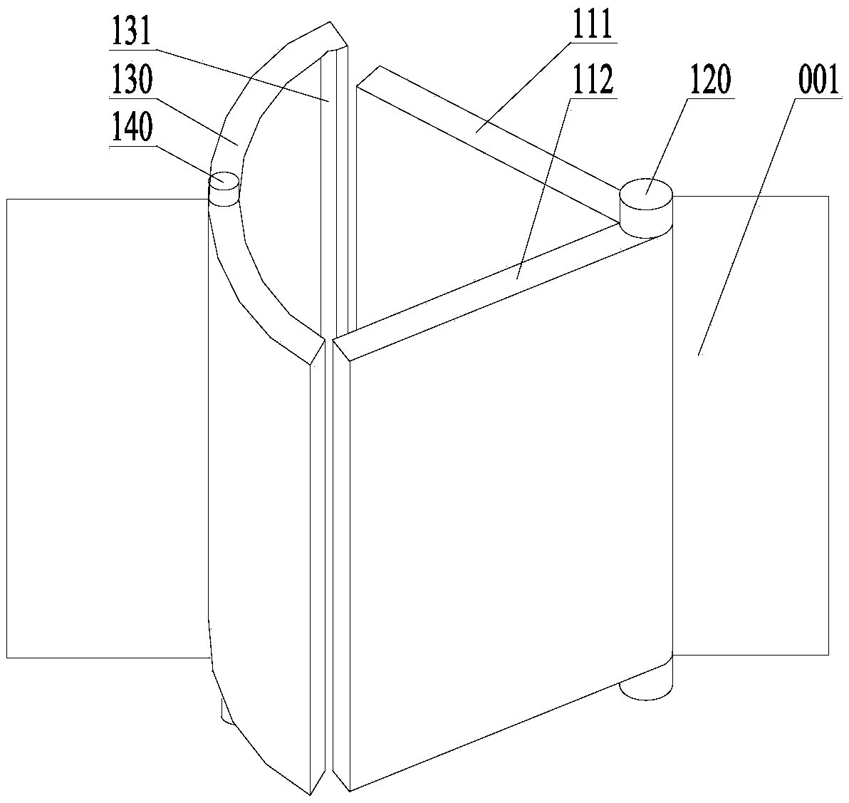 Radiation-proof electric door for hospital radiation room and mounting method of door