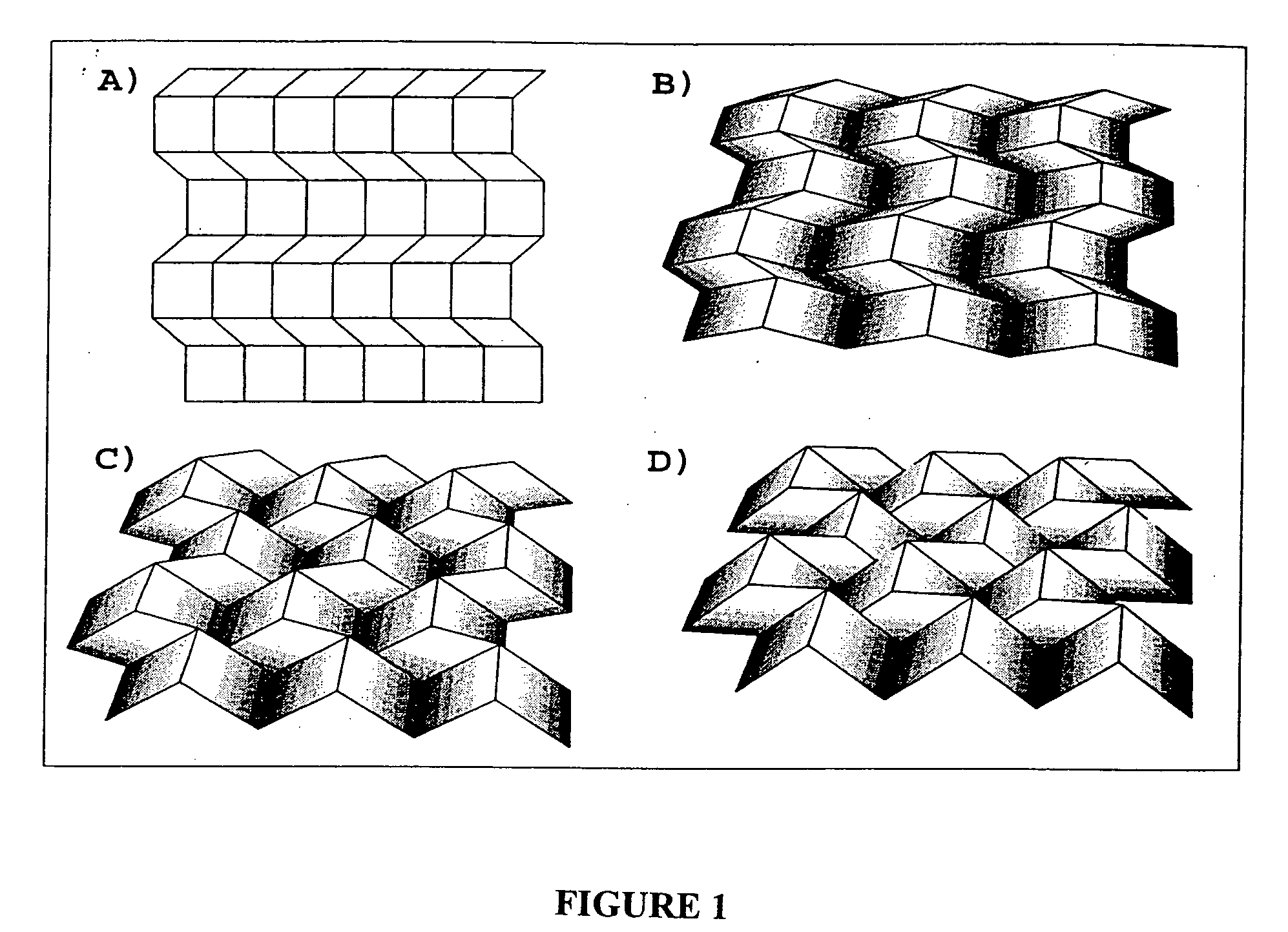 Patterning technology for folded sheet structures