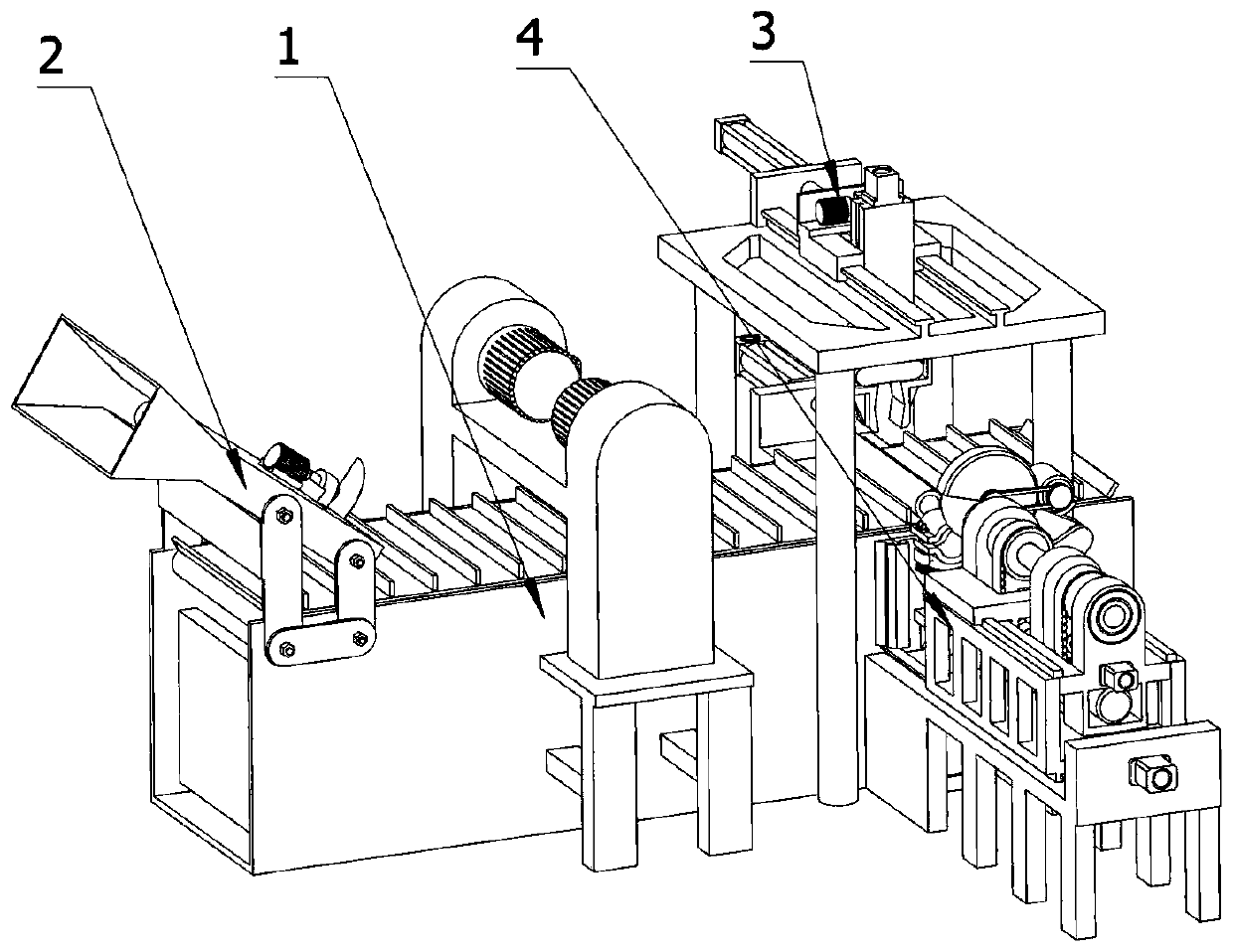 Flattening device for steel pipe end faces