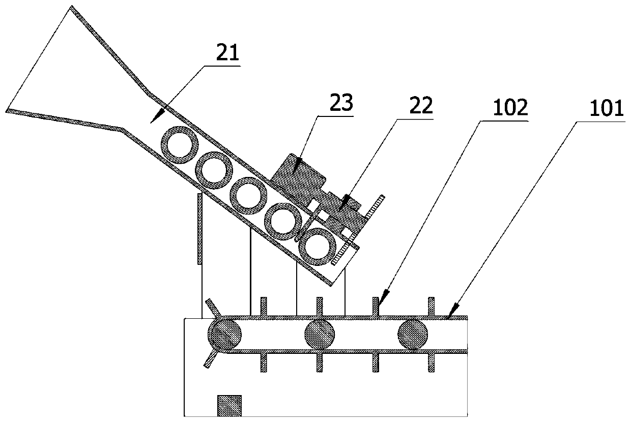 Flattening device for steel pipe end faces